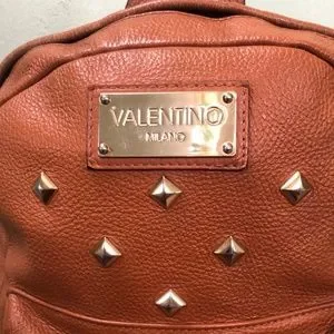 Valentino Womens Brown Studded Outer Pockets Zipper Backpack Mario Valentino | Bags | Valentino Womens Brown Studded  main image 2